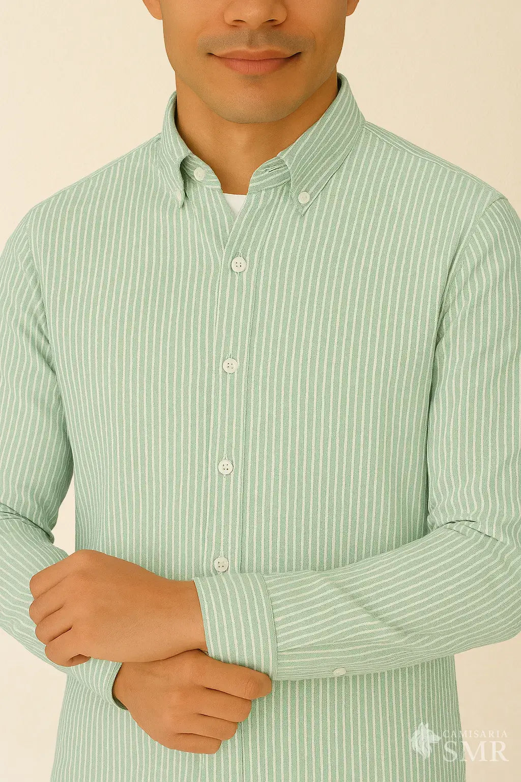 Camisa Social Oxford - Verde
